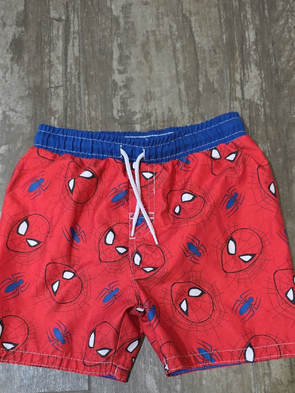 Marvel Red and Blue Spider-Man Kids Swim Trunks